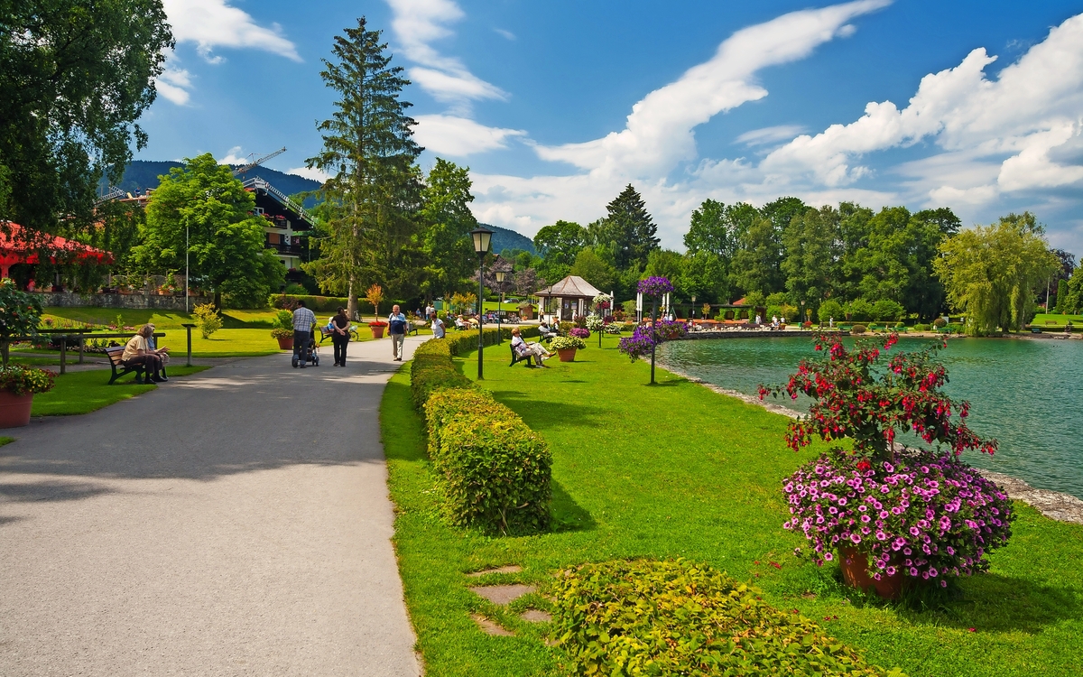 Park bei Bad Wiessee am Tegernsee