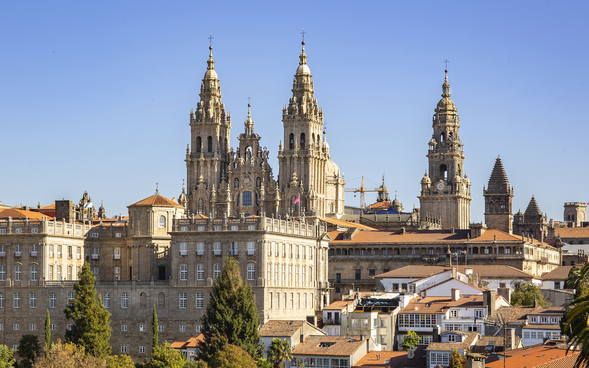 Blick auf Santiago de Compostela