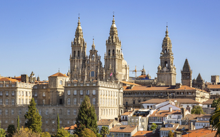 Blick auf Santiago de Compostela