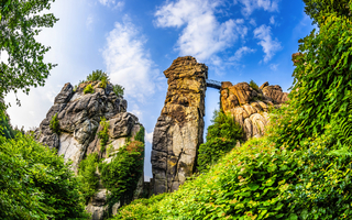 Externsteine im Teutoburger Wald, Deutschland